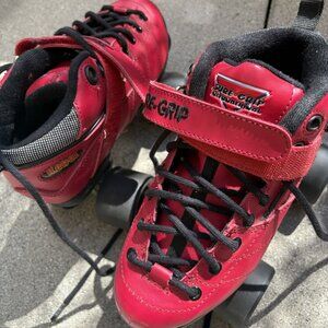 Sure-Grip Rebel Roller Derby Skates - Size 5 women's in Cherry Red